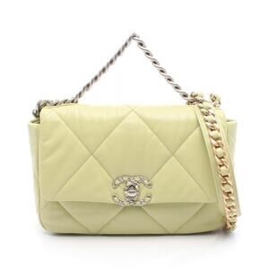 Chanel Boy Shoulder Bag Leather Green
